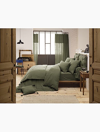 Drap-housse – double gaze de coton 125 g/m² – bonnet 30 cm - gaïa
