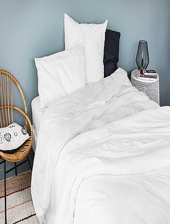 Drap housse en coton Lavé Oekotex