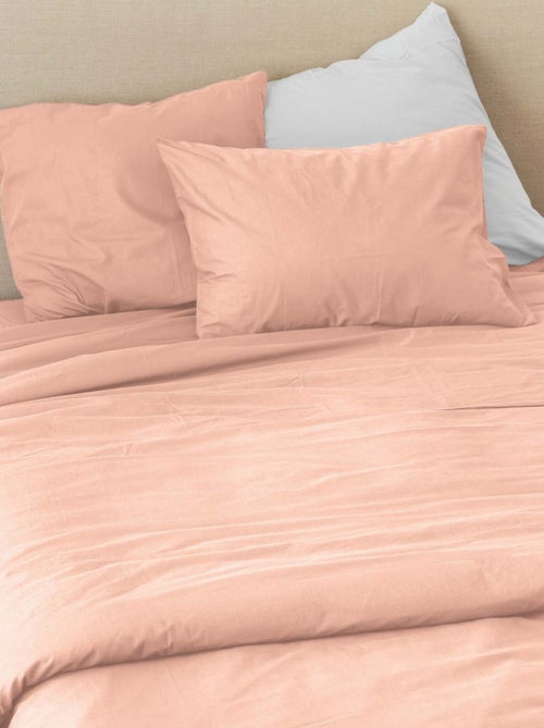 Drap housse en coton lavé oekotex - Kiabi