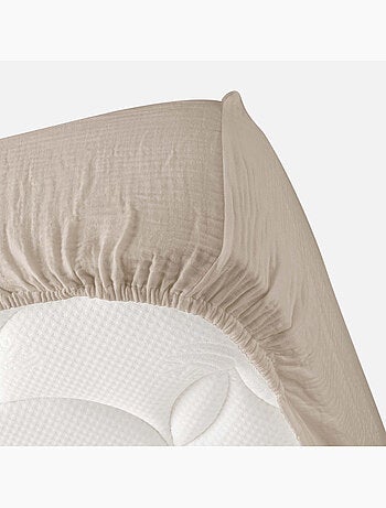 Drap Housse en gaze de coton ANGELIA