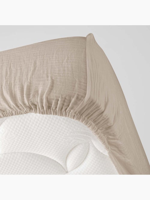 Drap housse en gaze de coton angelia - Kiabi