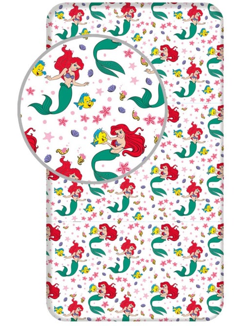 Drap housse enfant ariel la petite sirène disney princess 90 x 200 cm - coton - Kiabi Drap housse enfant ariel la petite sirène disney princess 90 x 200 cm - coton - Kiabi