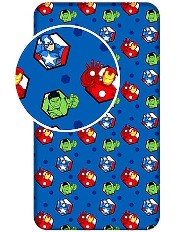 Drap Housse enfant Avengers Marvel 90 x 200 cm - 100% coton