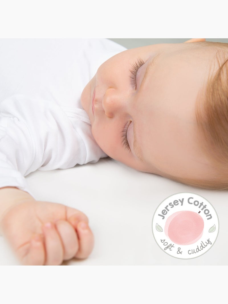 Drap-housse extensible en coton bio 'safe asleep®' - ROBA Blanc - Kiabi