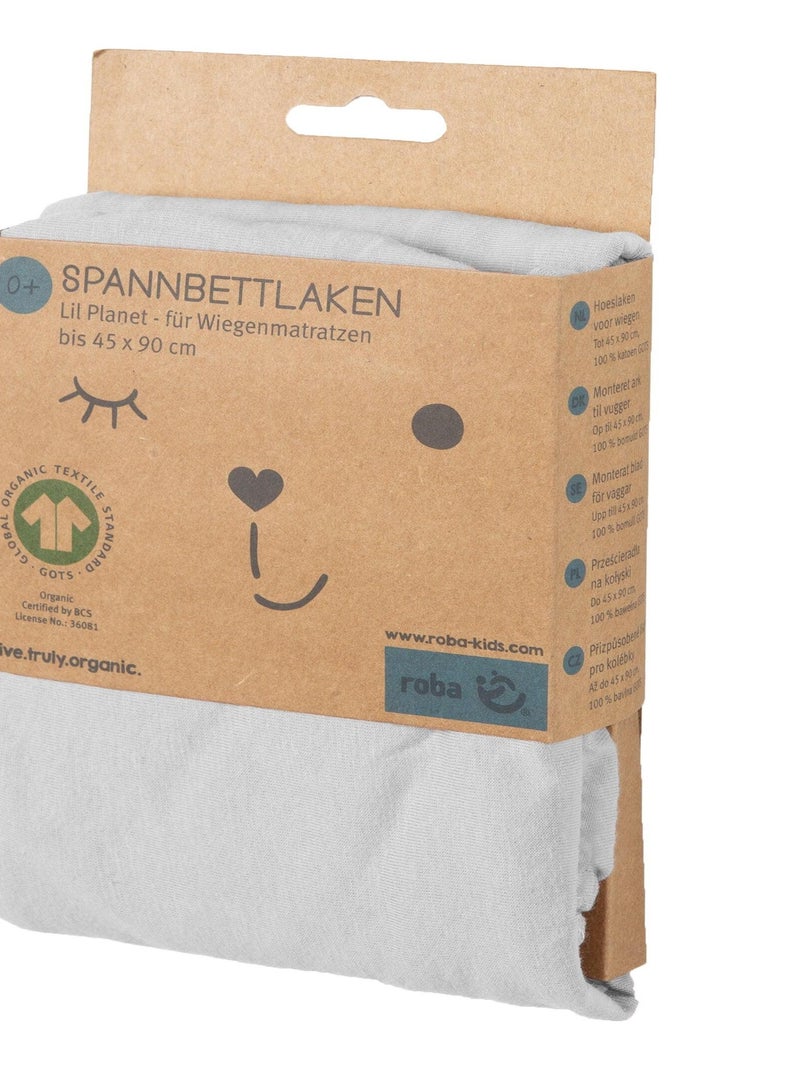Drap housse extensible pour matelas bébé - ROBA 'lil planet' Gris - Kiabi