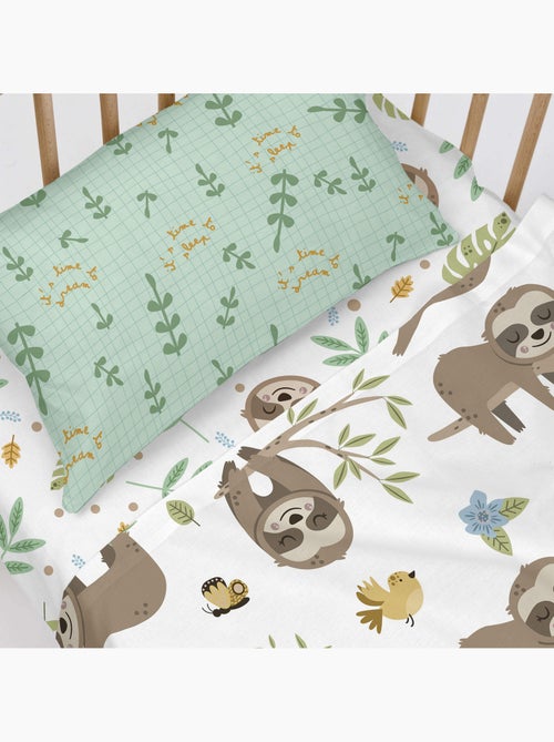 Drap-housse Happy sloth Berceau "Happyfriday" - Kiabi Drap-housse Happy sloth Berceau "Happyfriday" - Kiabi