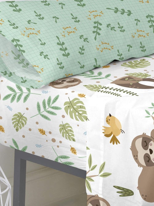 Drap-housse Happy sloth "Happyfriday" - Kiabi Drap-housse Happy sloth "Happyfriday" - Kiabi