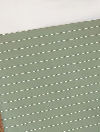 Drap housse imprimé 100% coton, stripes