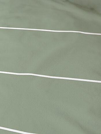 Drap housse imprimé 100% coton, stripes