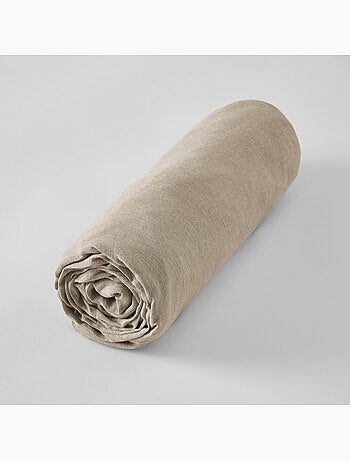 Drap housse – lin lavé français luxe - bonnet 30 cm - soline