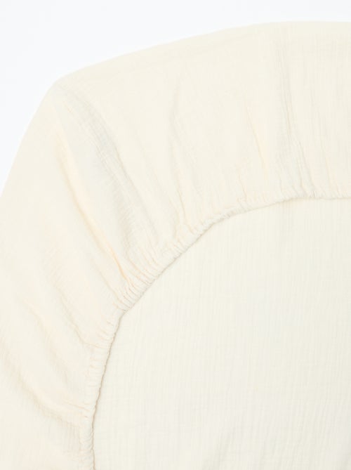 Drap housse lit bébé (60x120 cm) en double gaze de coton - Kiabi Home - Kiabi