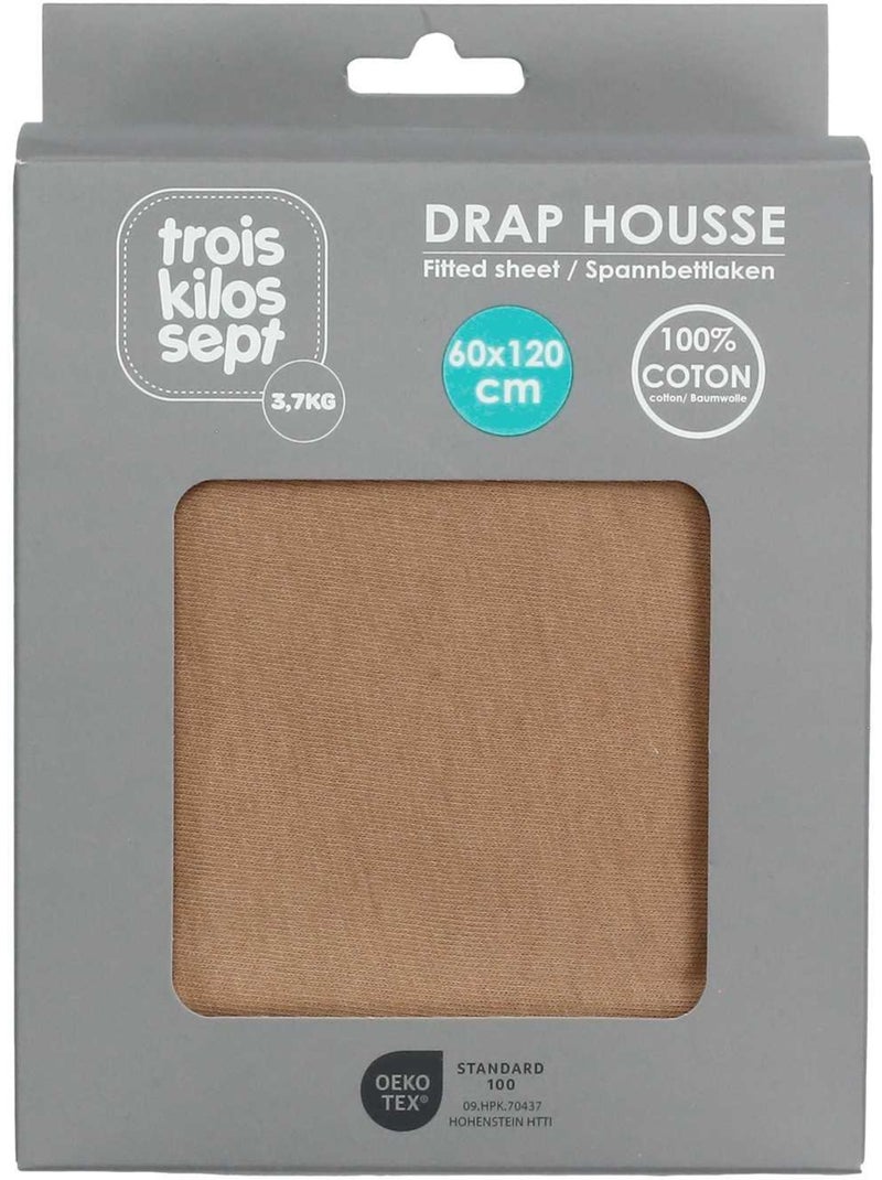 Drap housse oeko-tex® standard 100 Camel - Kiabi