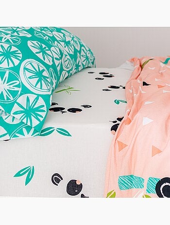 Drap-housse Panda garden "Happyfriday