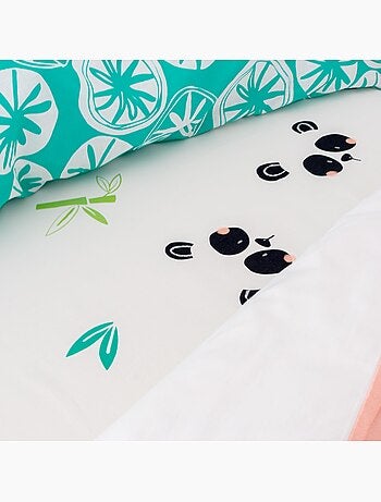 Drap-housse Panda garden "Happyfriday