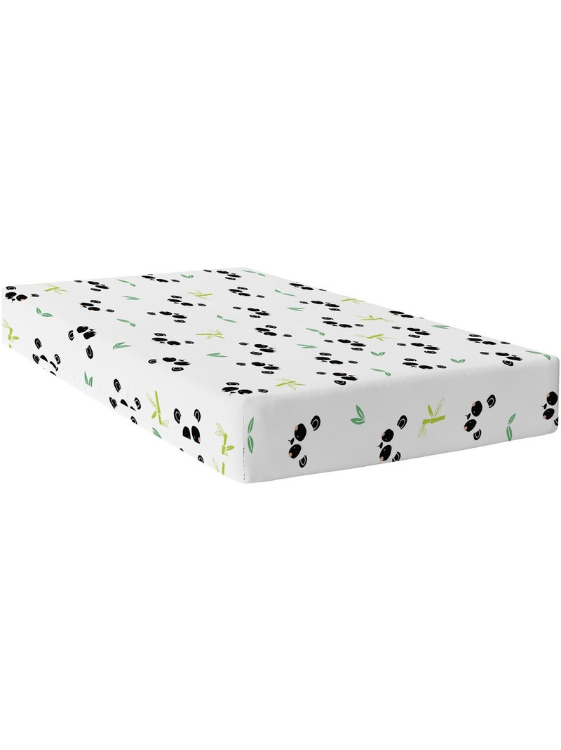 Drap-housse Panda garden "Happyfriday" Multicolore - Kiabi