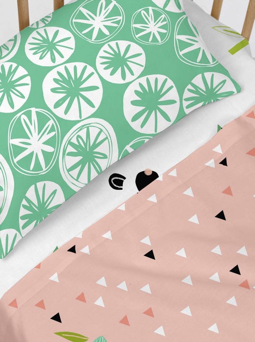 Drap-housse Panda garden Lit Bébé "Happyfriday" - Kiabi Drap-housse Panda garden Lit Bébé "Happyfriday" - Kiabi