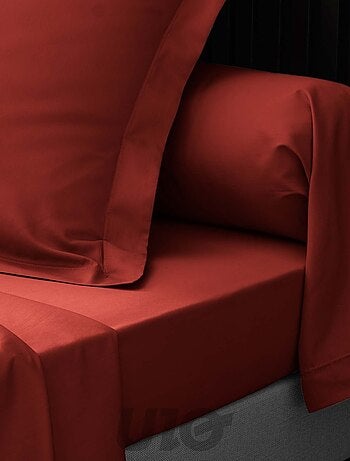 Drap housse uni 100% percale de coton origine