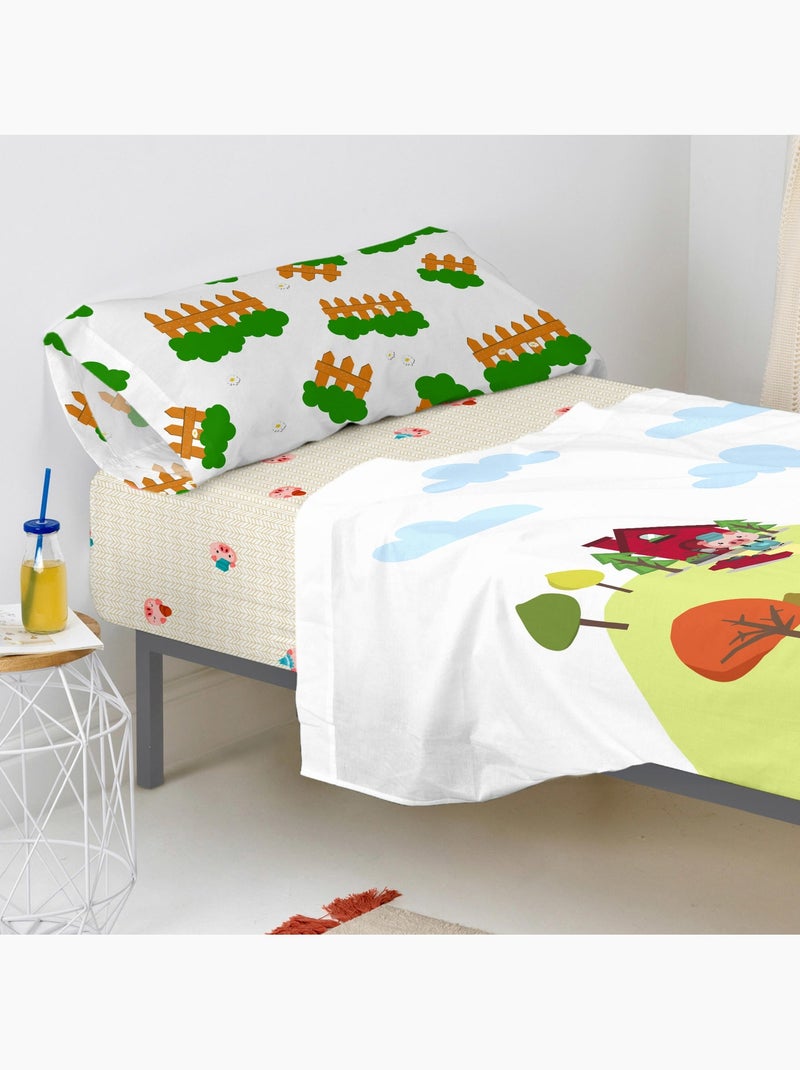 Drap-housse Piggys "Happyfriday" Multicolore - Kiabi