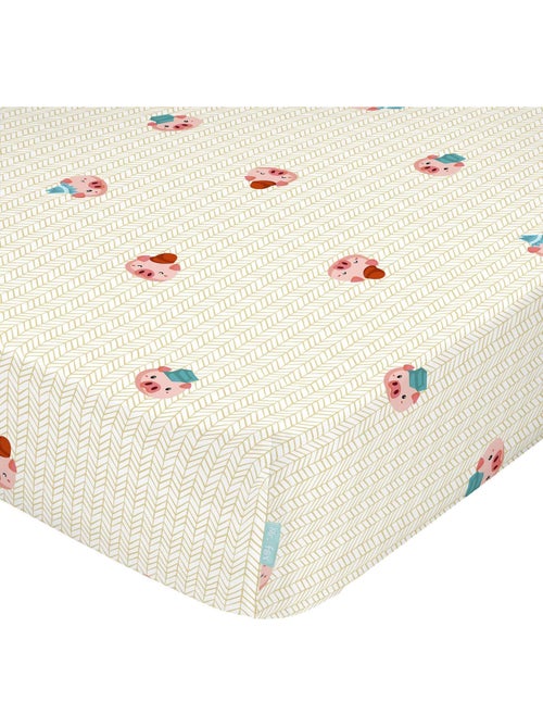 Drap-housse Piggys Lit Bébé "Happyfriday" - Kiabi Drap-housse Piggys Lit Bébé "Happyfriday" - Kiabi