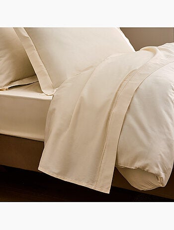 Drap-housse – satin de coton 120 fils/cm² – bonnet 30 cm