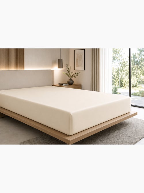 Drap-housse – satin de coton 120 fils/cm² – bonnet 30 cm - Kiabi