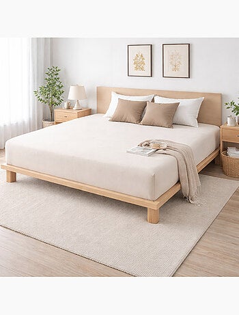 Drap-housse sienna – gaze de coton & coton 57 fils – bonnet 30 cm