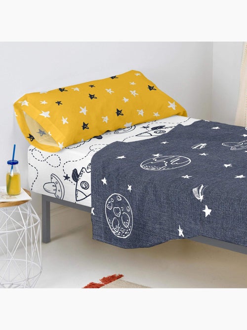 Drap-housse Starspace "Happyfriday" - Kiabi Drap-housse Starspace "Happyfriday" - Kiabi