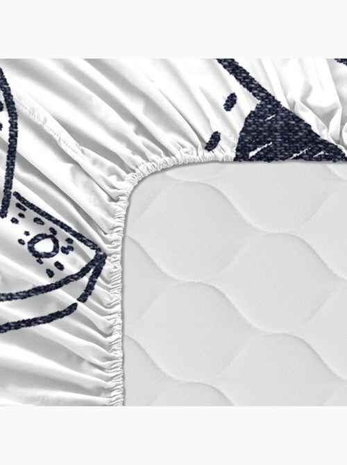 Drap-housse Starspace "Happyfriday" - Kiabi Drap-housse Starspace "Happyfriday" - Kiabi