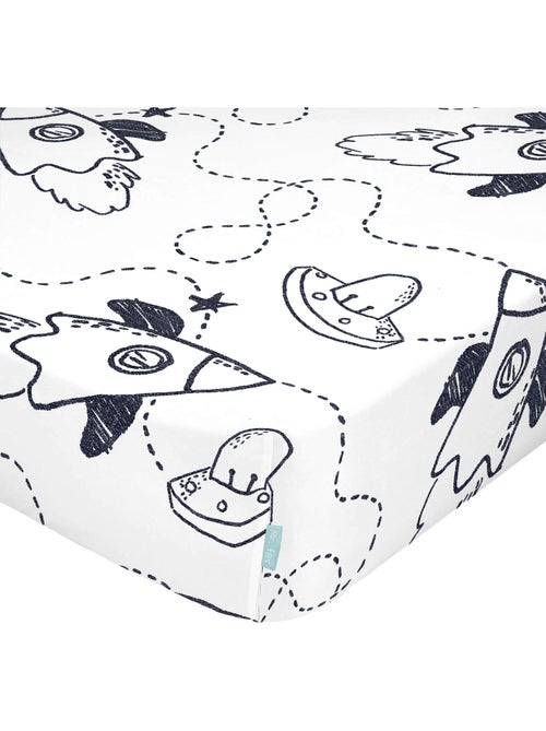 Drap-housse Starspace Lit Bébé "Happyfriday" - Kiabi Drap-housse Starspace Lit Bébé "Happyfriday" - Kiabi