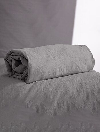 Drap housse uni - 1 ou 2 personnes / 90x190 / 140x190 / 160x200
