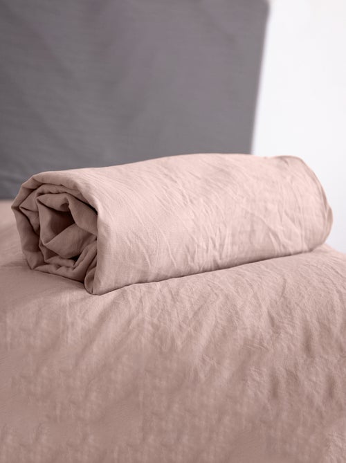 Drap housse uni - 1 ou 2 personnes / 90x190 / 140x190 / 160x200 - Kiabi