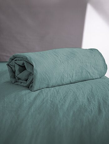 Drap housse uni - 1 ou 2 personnes / 90x190 / 140x190 / 160x200