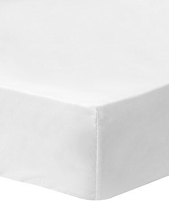 Drap-housse uni 100% coton, douce nuit