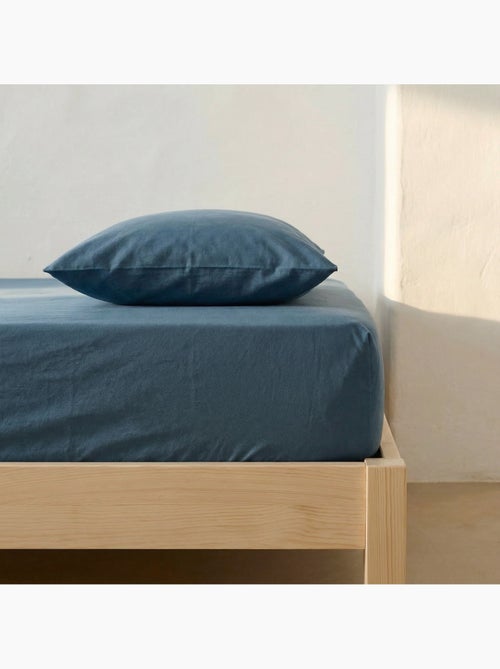Drap-housse uni 100 % coton, pour matelas jusqu’à 30 cm de hauteur - Gamusi. - Kiabi