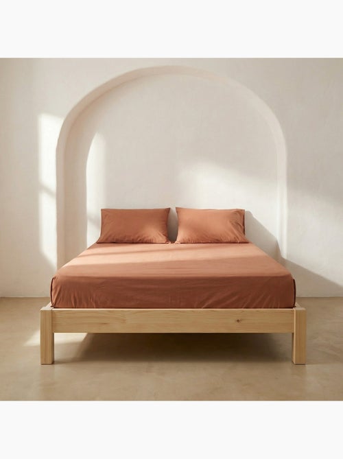 Drap-housse uni 100 % coton, pour matelas jusqu’à 30 cm de hauteur - Gamusi. - Kiabi