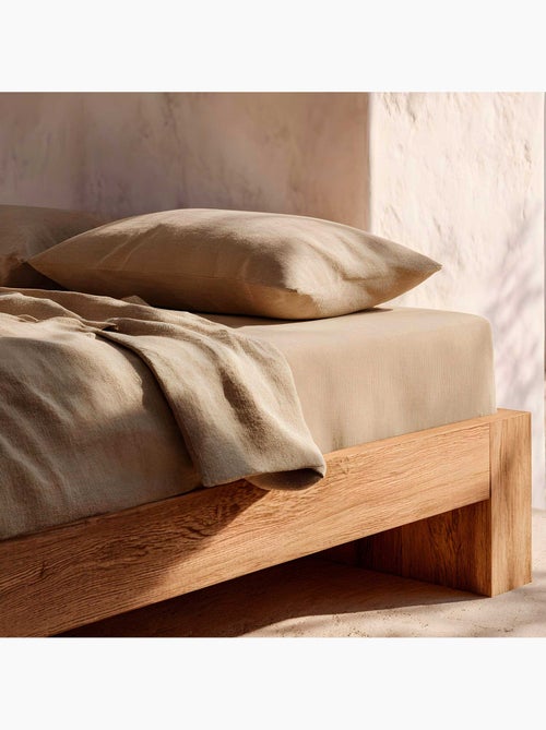 Drap-housse uni 100 % coton, pour matelas jusqu’à 30 cm de hauteur - Gamusi. - Kiabi Drap-housse uni 100 % coton, pour matelas jusqu’à 30 cm de hauteur - Gamusi. - Kiabi