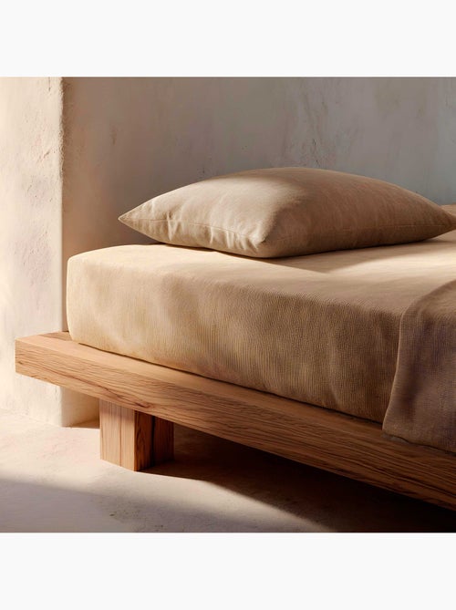 Drap-housse uni 100 % coton, pour matelas jusqu’à 30 cm de hauteur - Gamusi. - Kiabi Drap-housse uni 100 % coton, pour matelas jusqu’à 30 cm de hauteur - Gamusi. - Kiabi