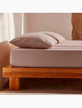 Drap-housse uni 100 % coton, pour matelas jusqu’à 30 cm de hauteur - Gamusi.