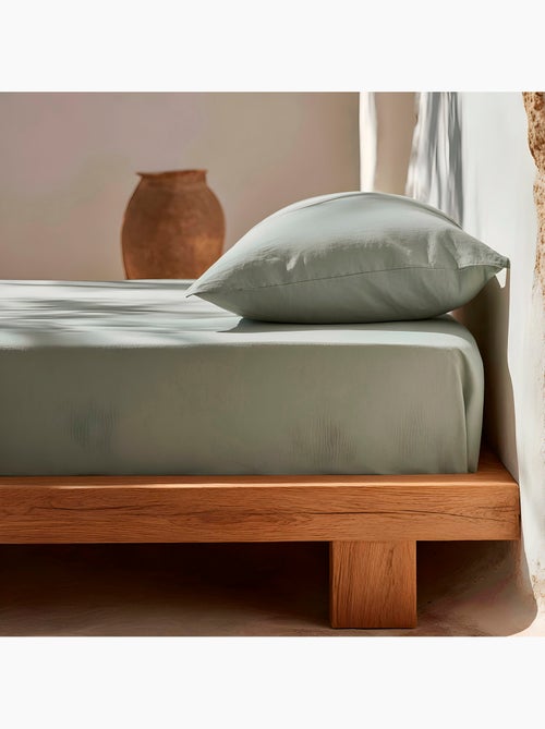 Drap-housse uni 100 % coton, pour matelas jusqu’à 30 cm de hauteur - Gamusi. - Kiabi