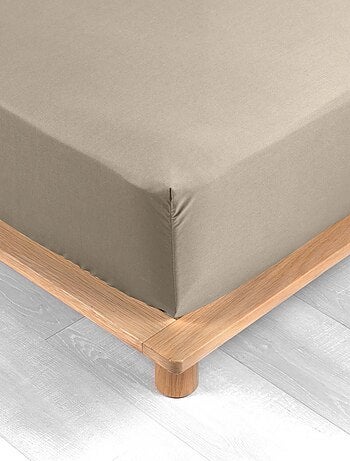 Drap housse uni 100% percale de coton origine