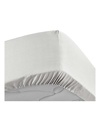 Drap housse uni 100% percale de coton origine