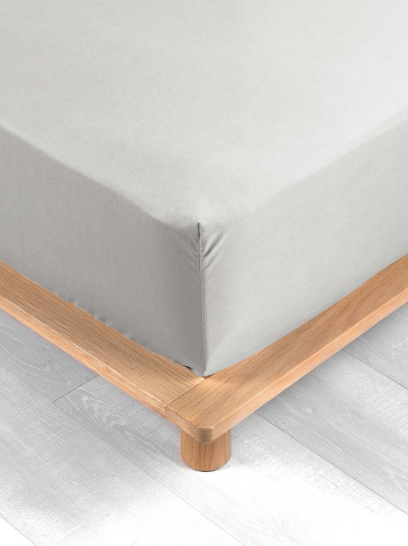 Drap housse uni 100% percale de coton origine Blanc - Kiabi