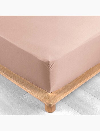 Drap housse uni 100% percale de coton origine