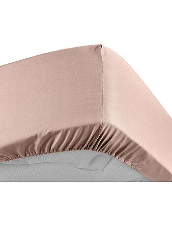 Drap housse uni 100% percale de coton origine