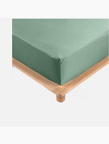 Drap housse uni 100% percale de coton origine
