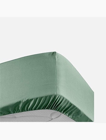 Drap housse uni 100% percale de coton origine