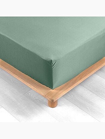 Drap housse uni 100% percale de coton origine