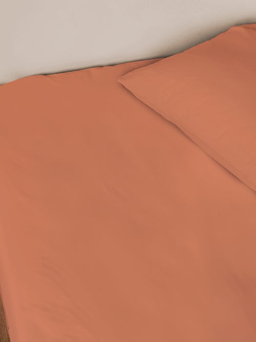 Drap-housse uni en percale, coton bio - Kiabi Drap-housse uni en percale, coton bio - Kiabi