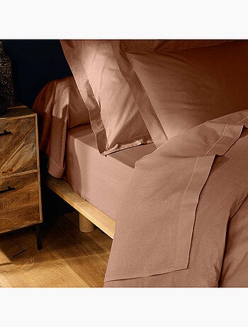 Drap plat 1 personne coton 57 fils lina