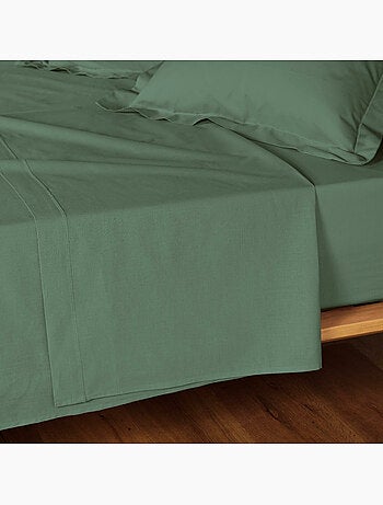 Drap plat 1 personne coton 57 fils lina